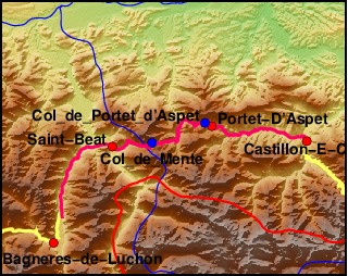 Karte: Col de Portet d'Aspet